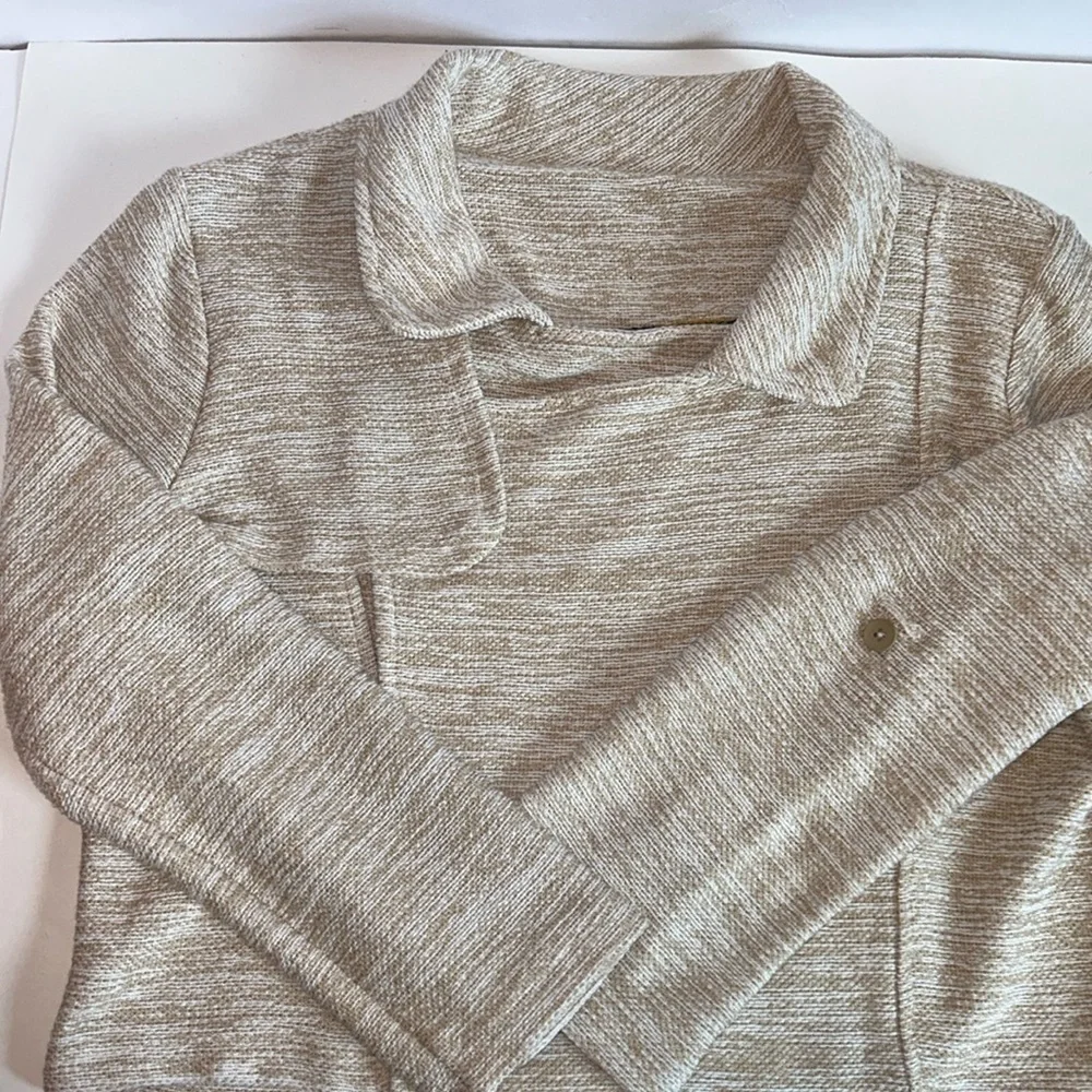 Dolan Left Coast Collection Cotton Sand-tone Long Sleeve Crop Jacket Women’s S - Picture 14 of 14